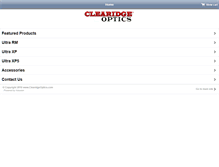 Tablet Screenshot of clearidgeoptics.com